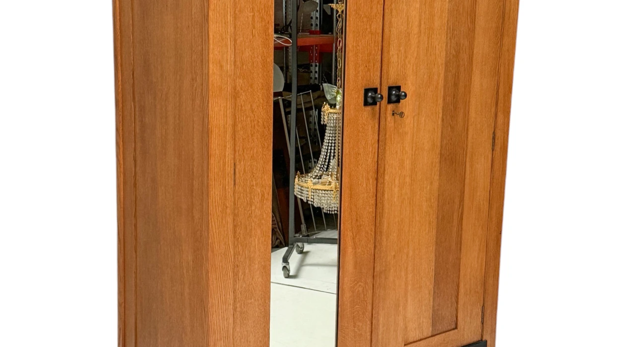 Art Deco Modernist Armoire or Wardrobe by Hendrik Wouda for Pander, 1924